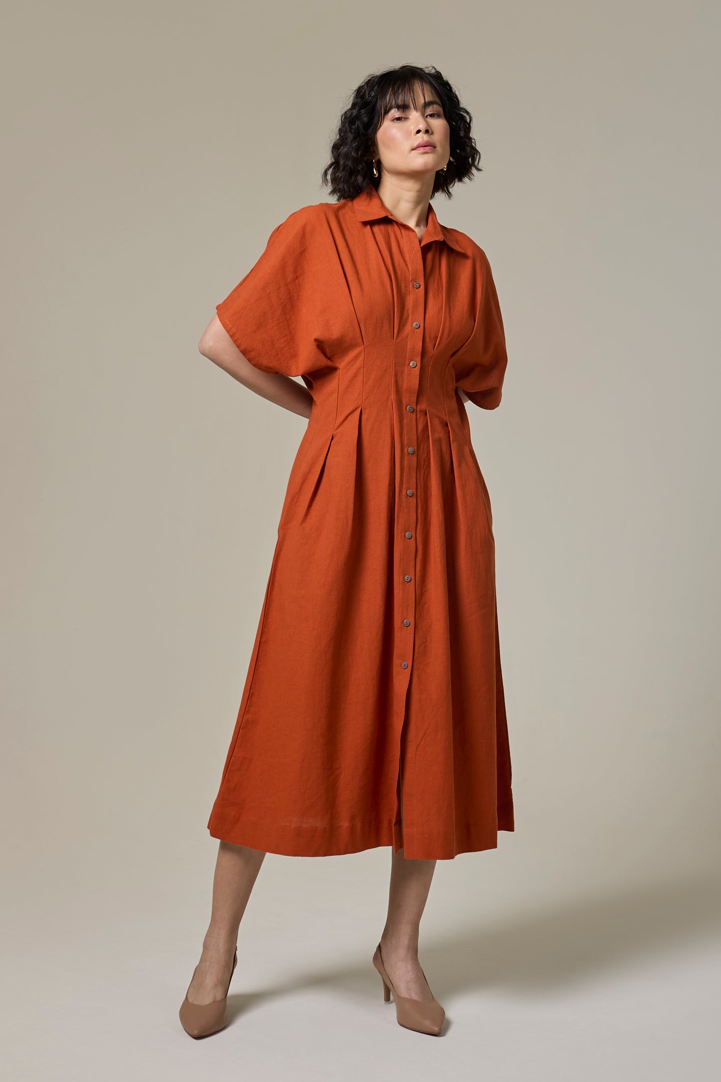 Terracotta Monk Dress