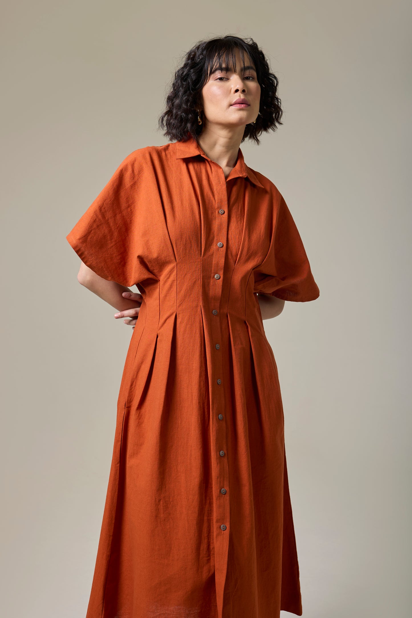 Terracotta Monk Dress