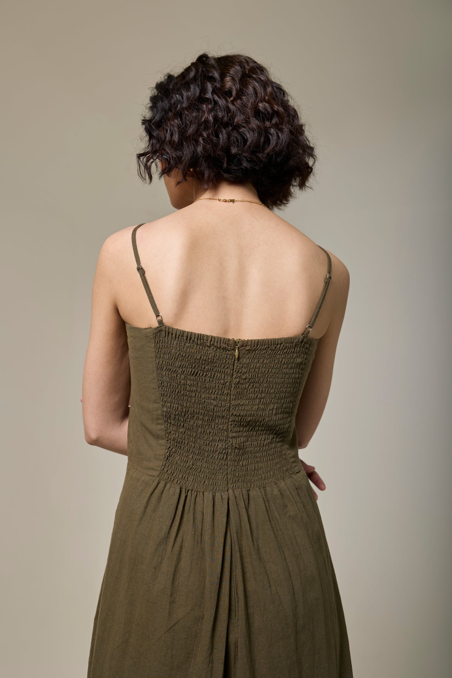 Forest Fern Strappy Dress