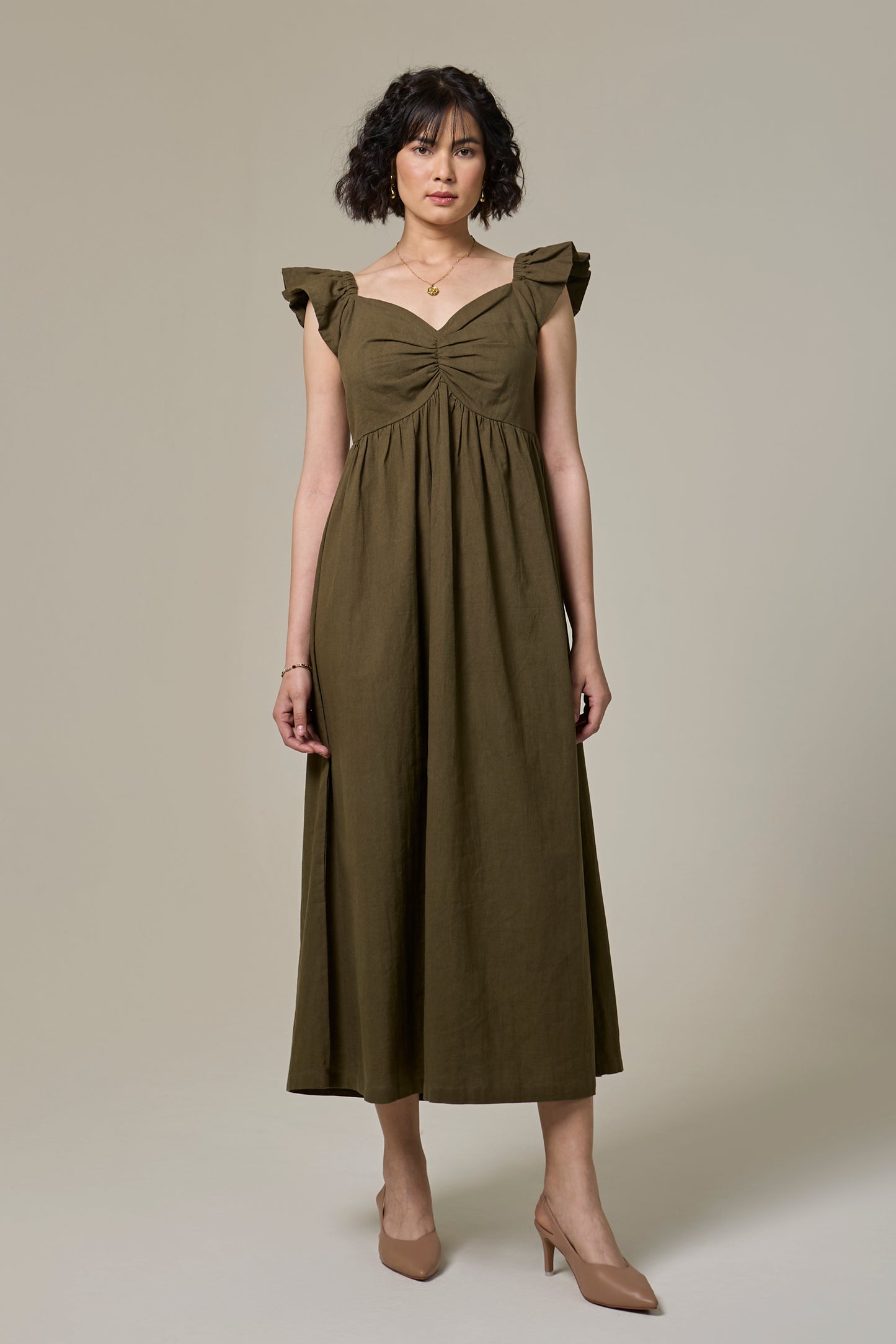 Forest Fern Sweetheart Dress