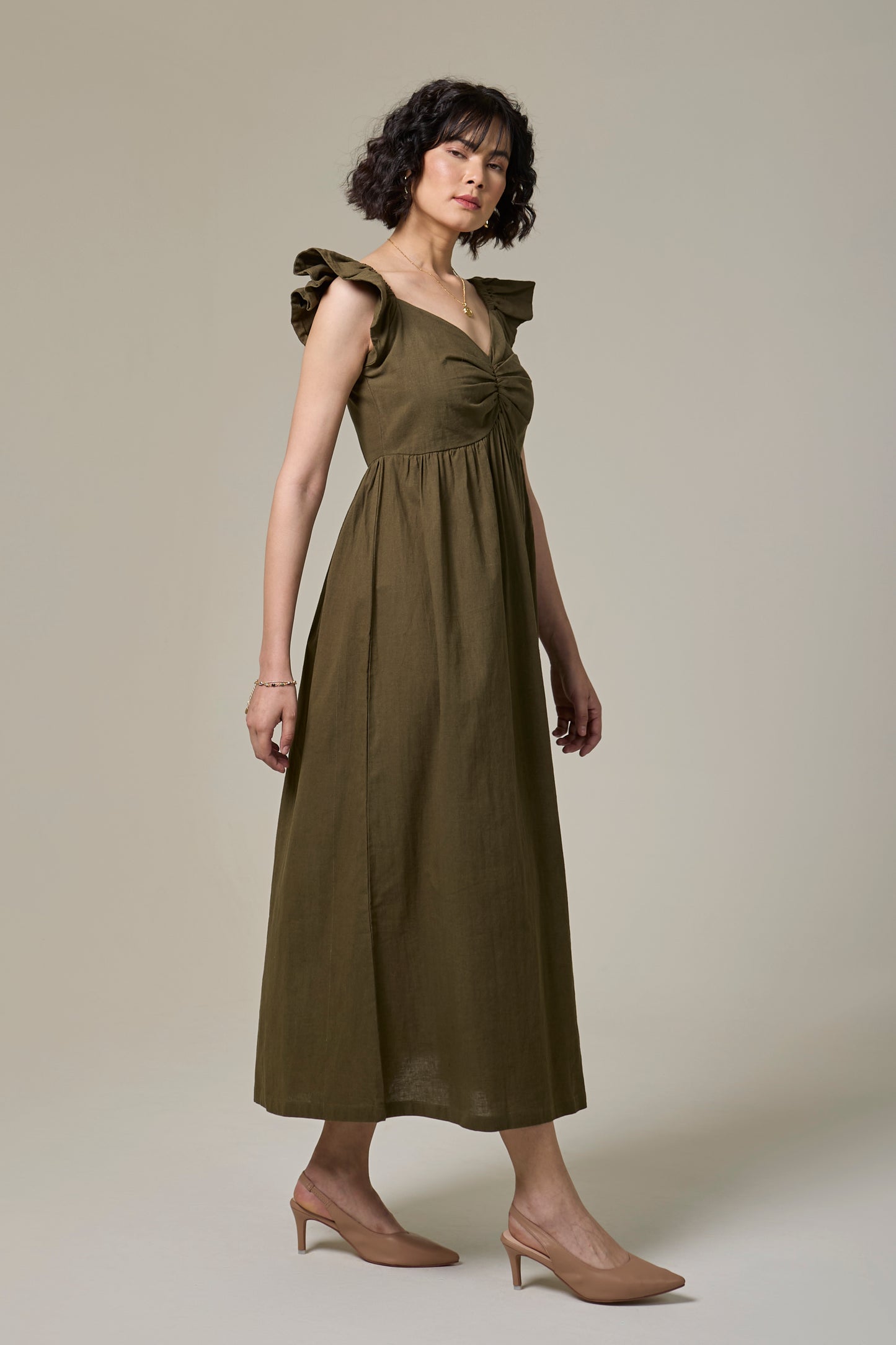 Forest Fern Sweetheart Dress