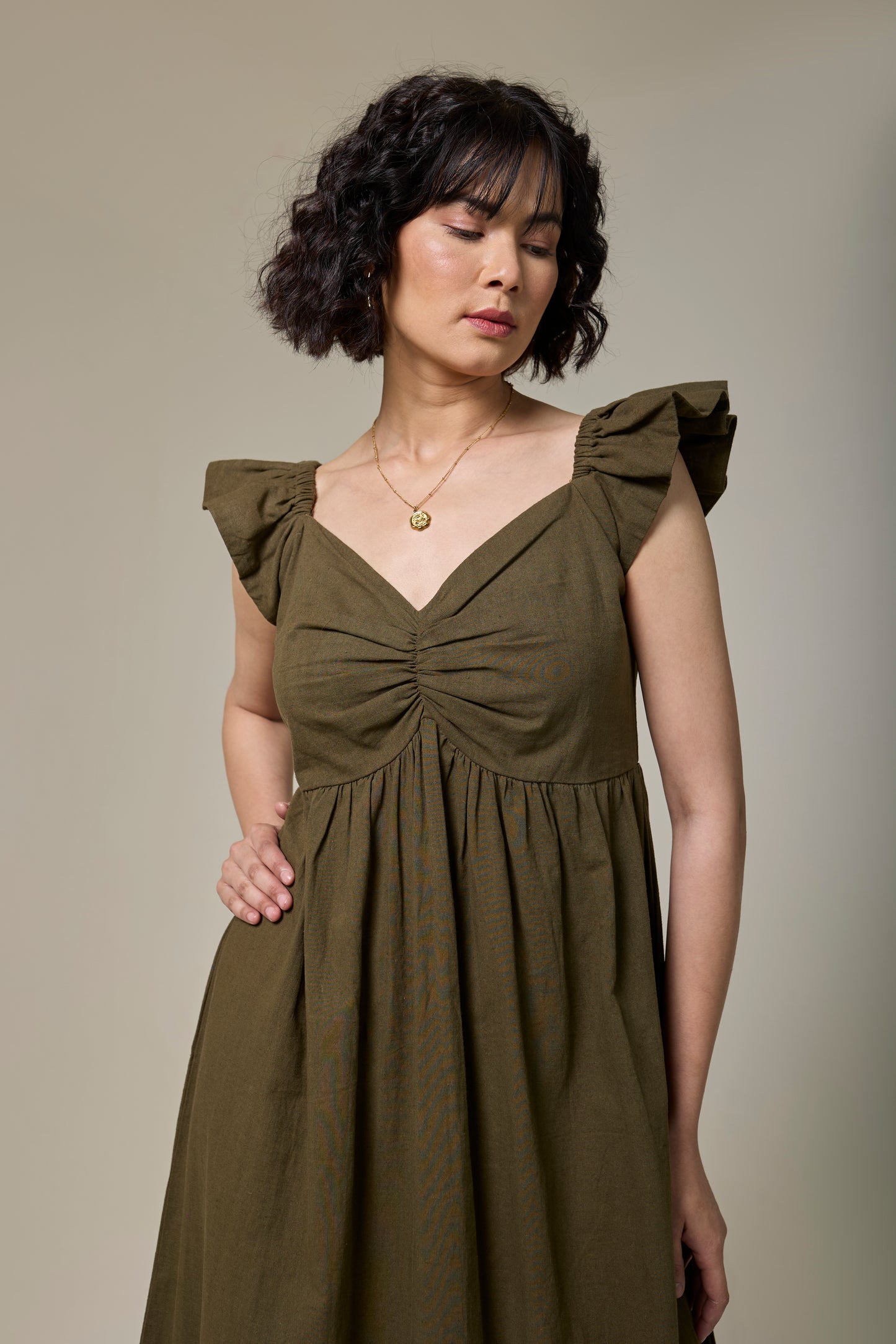 Forest Fern Sweetheart Dress