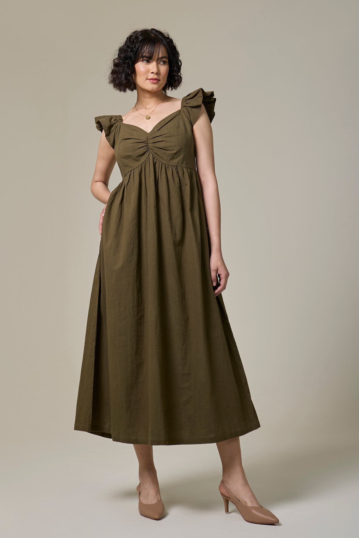 Forest Fern Sweetheart Dress