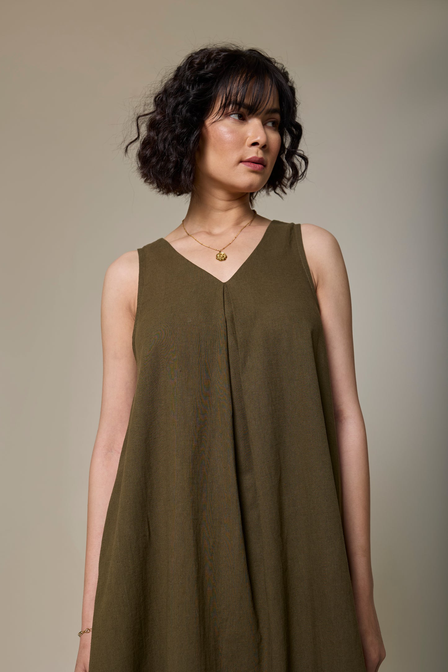 Forest Fern A-Line Dress