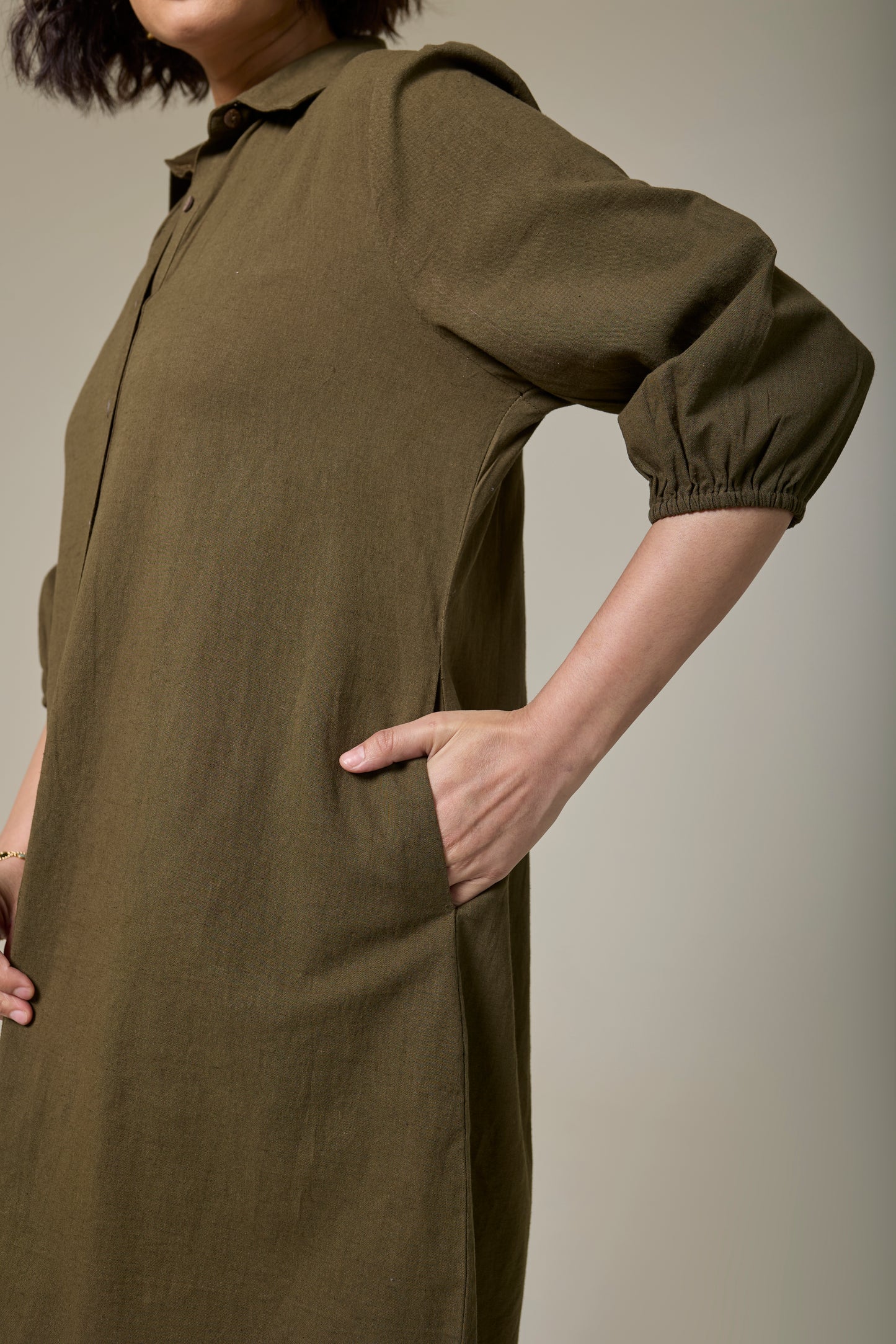Forest Fern Shirt Dress