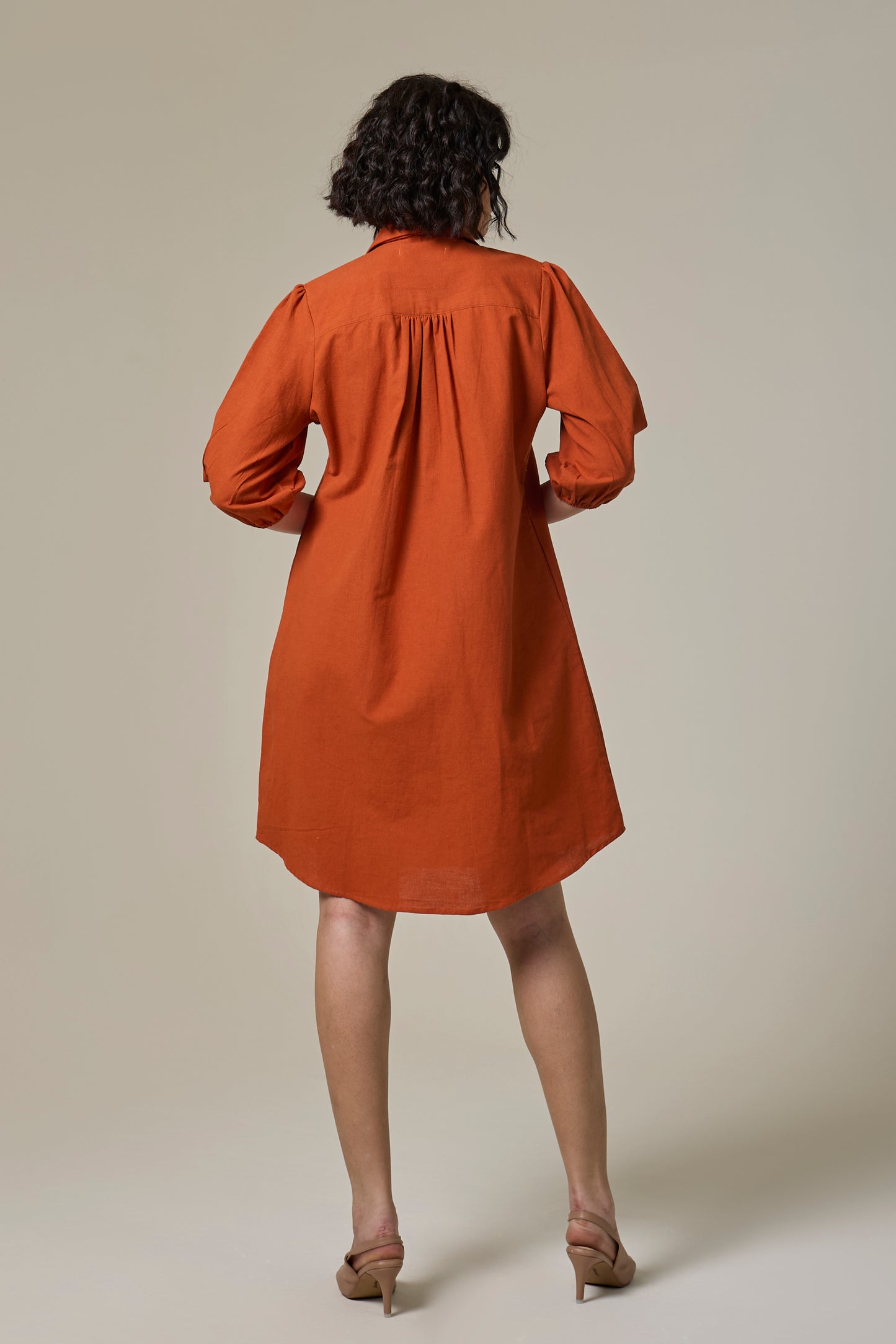 Terracotta Shirt Dress