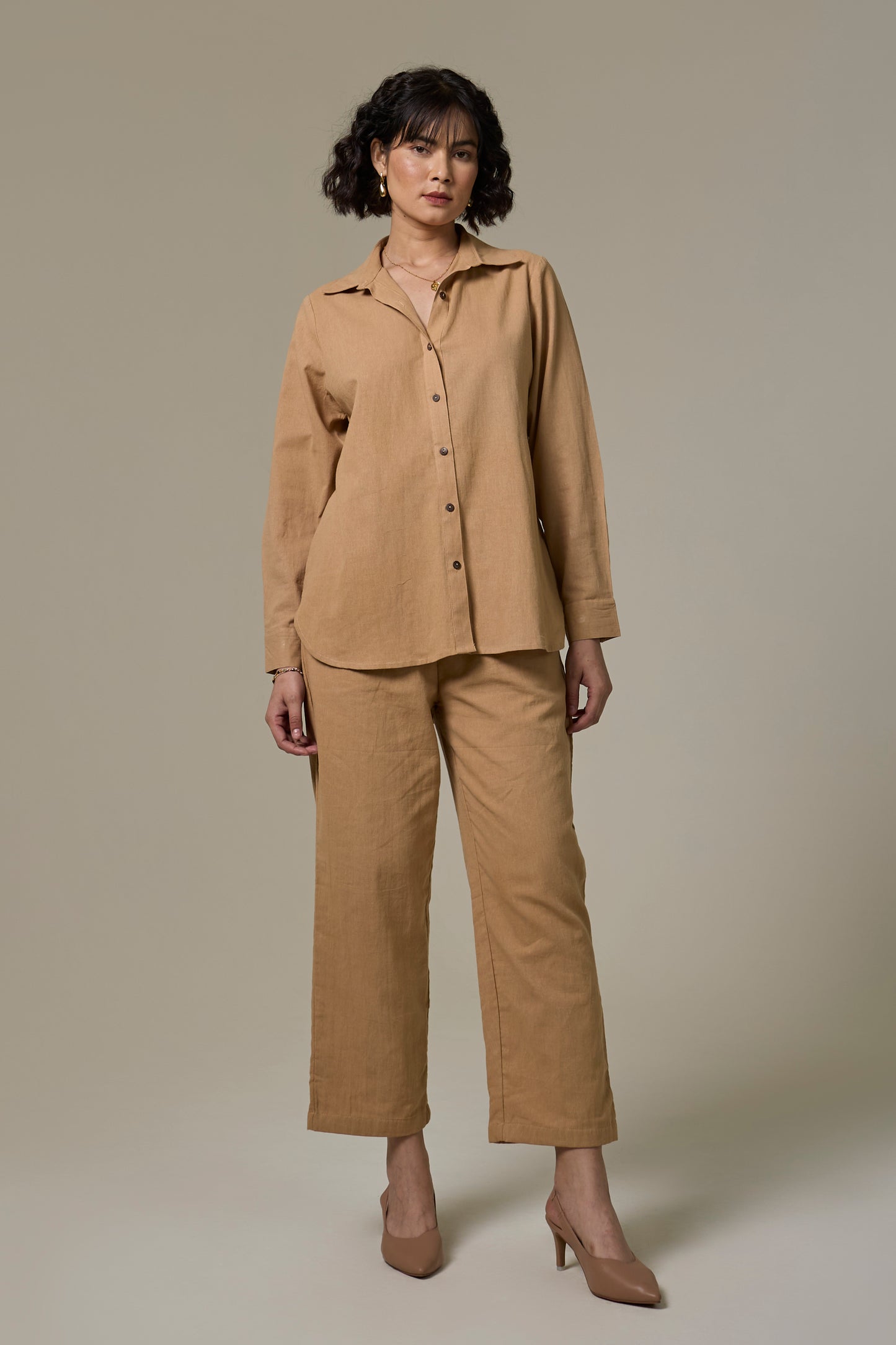 Clay Cotton Linen Shirt