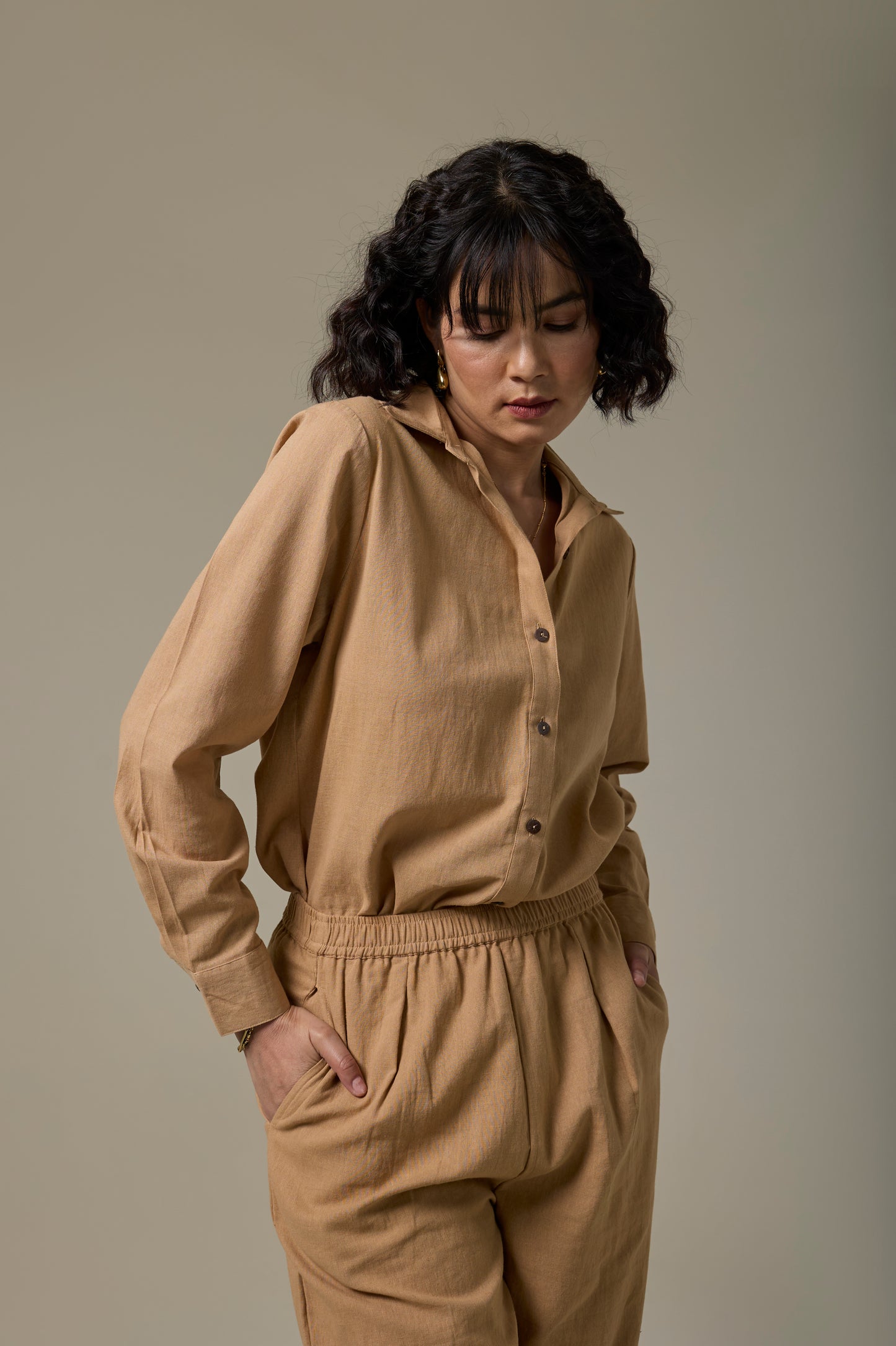 Clay Cotton Linen Shirt