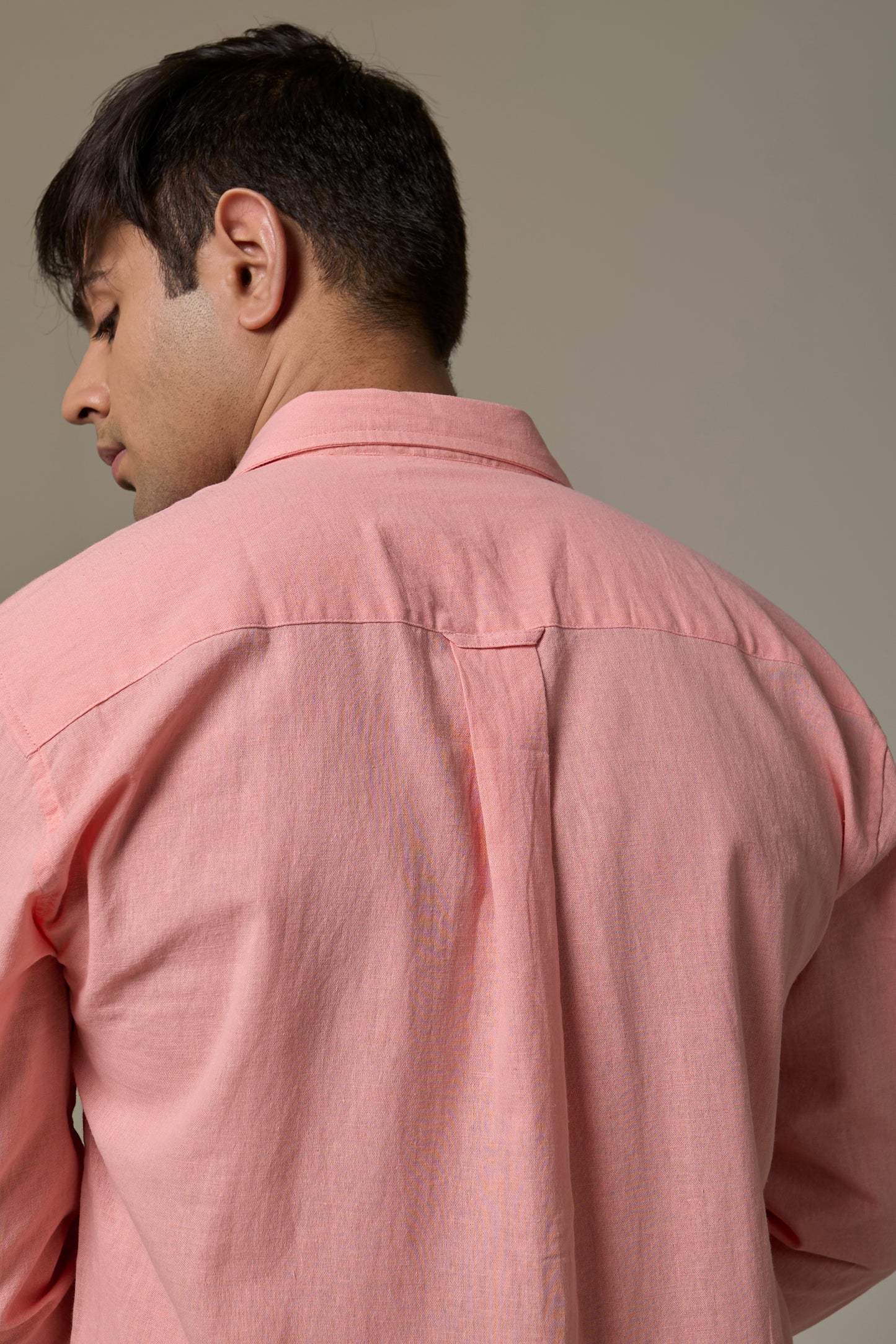 Blush Cotton Linen Shirt