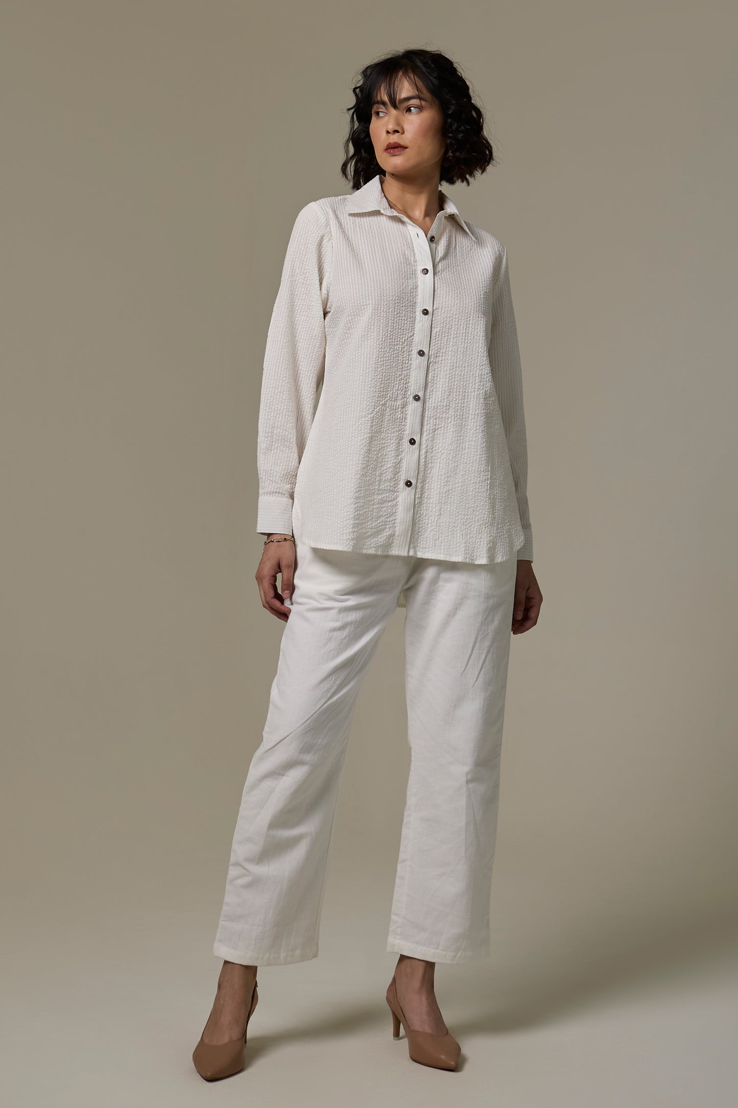 Salt Cotton Seersucker Shirt