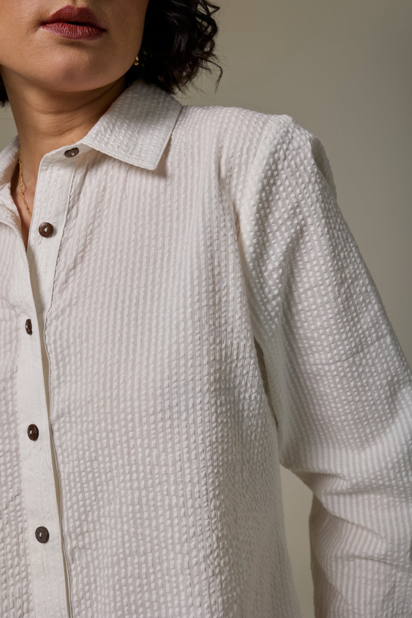 Salt Cotton Seersucker Shirt