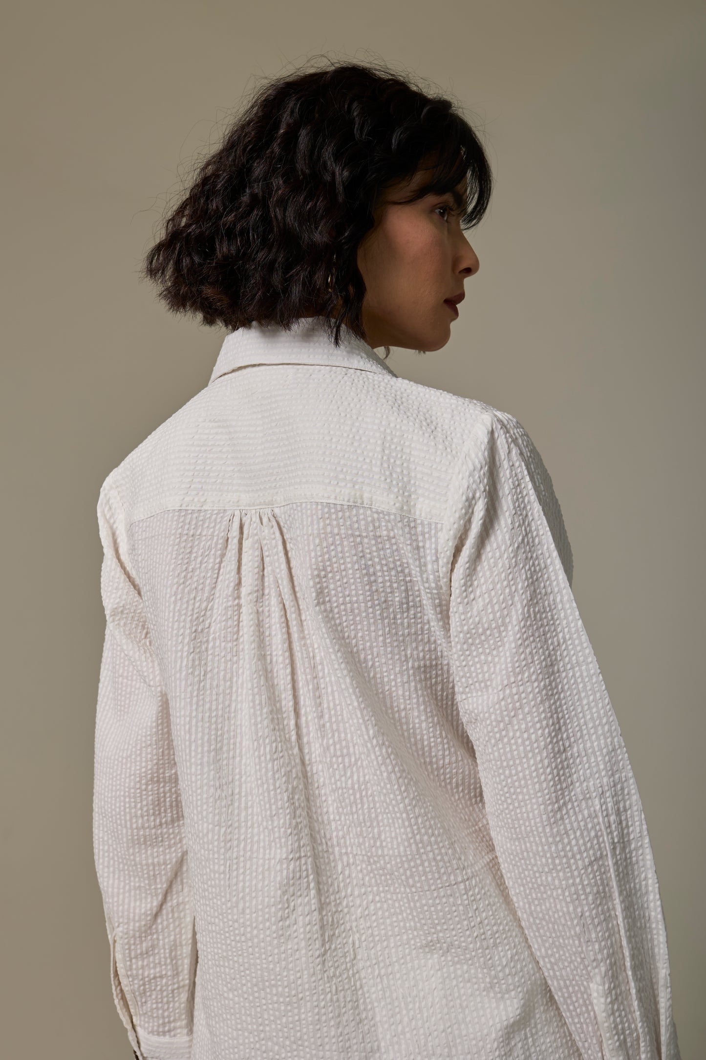 Salt Cotton Seersucker Shirt