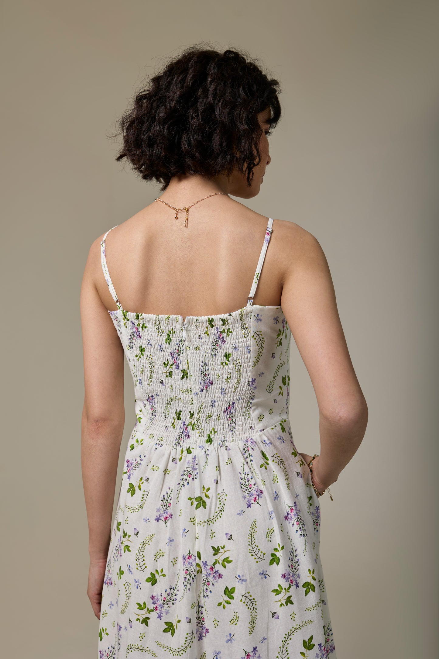 Lavender Shower Strappy Dress