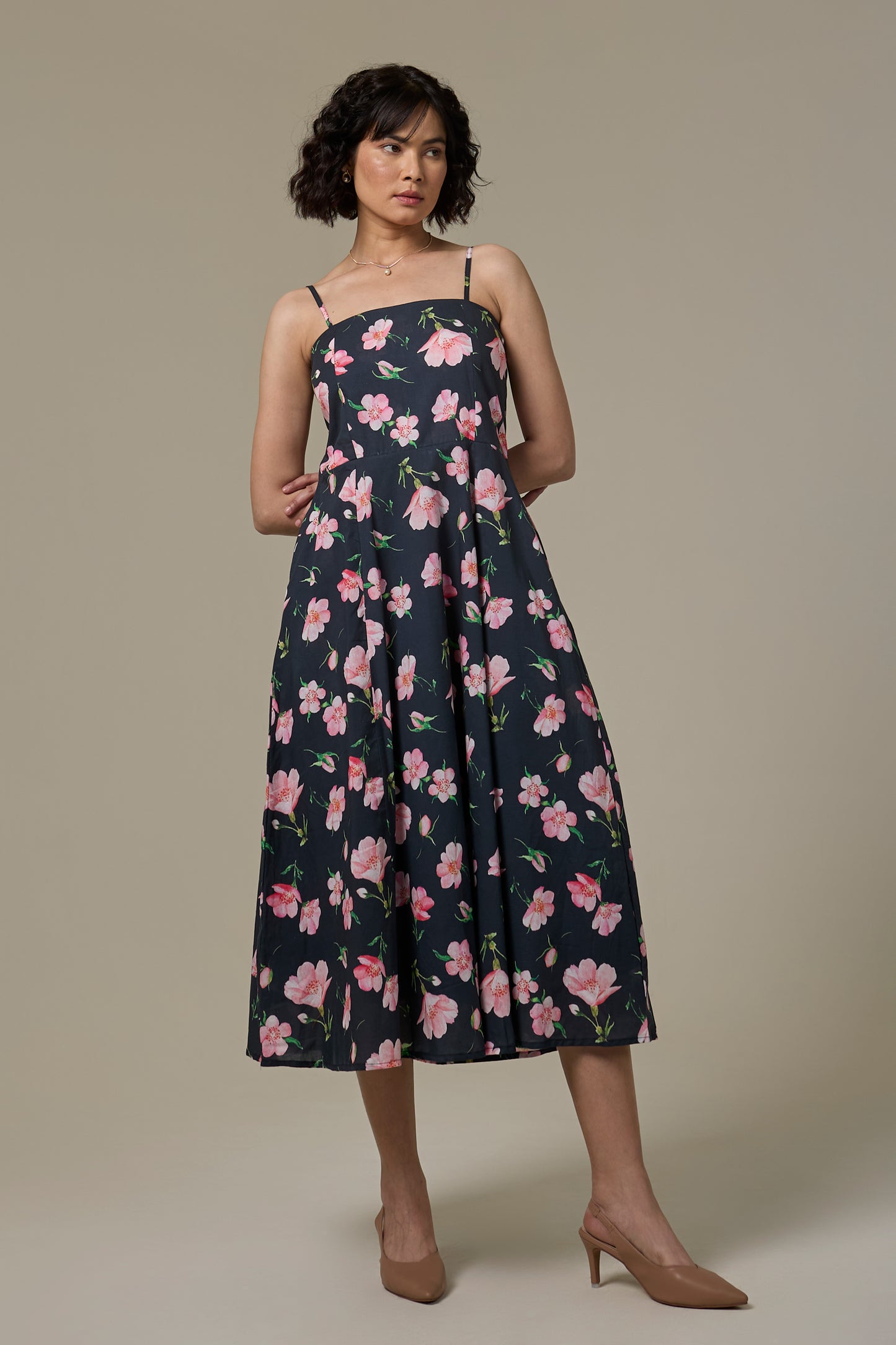 Black Cherry Strappy Dress