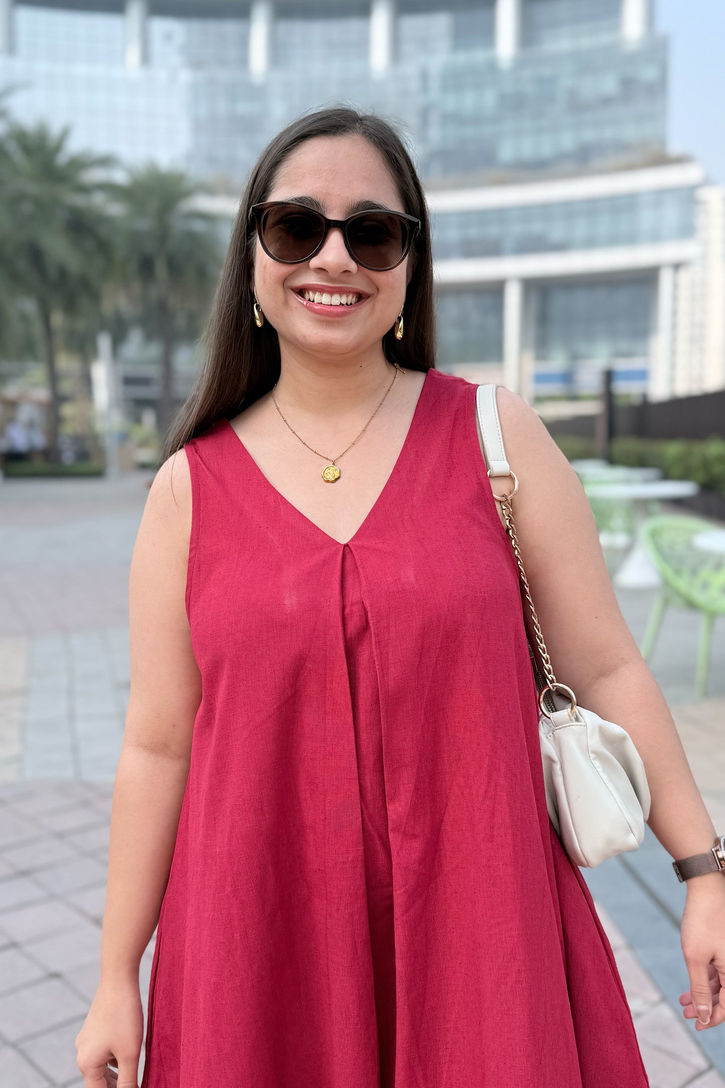 Cherry Crush A Line Dress