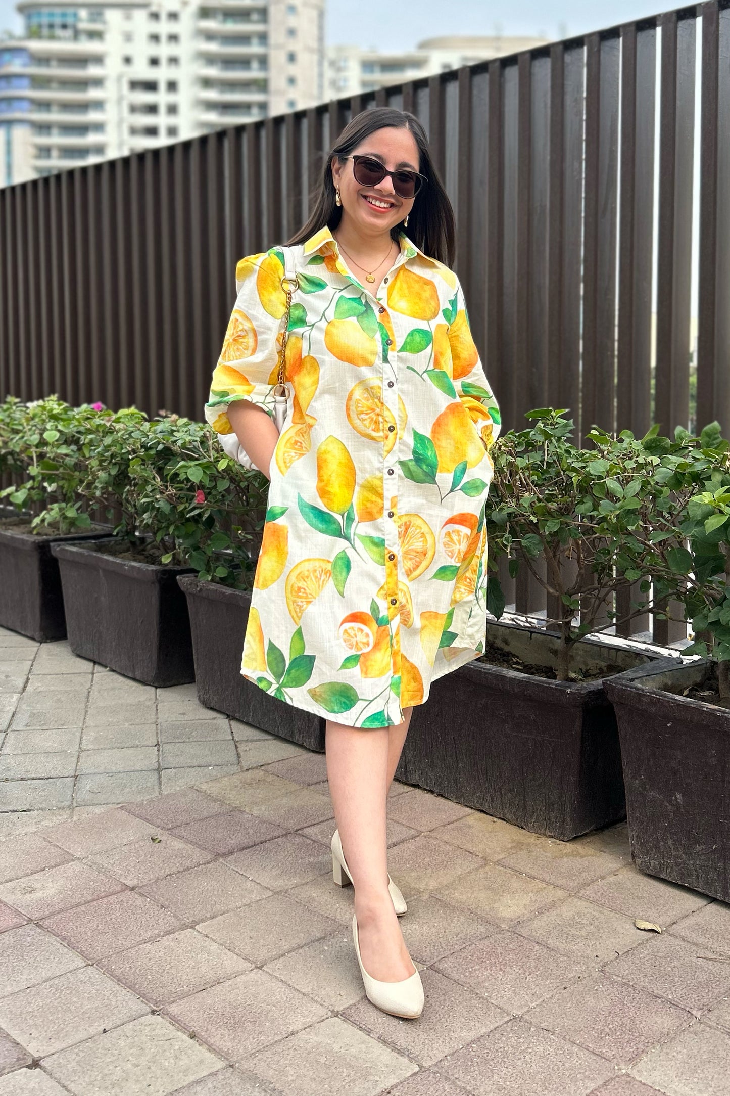 Lemonade Shirt Dress