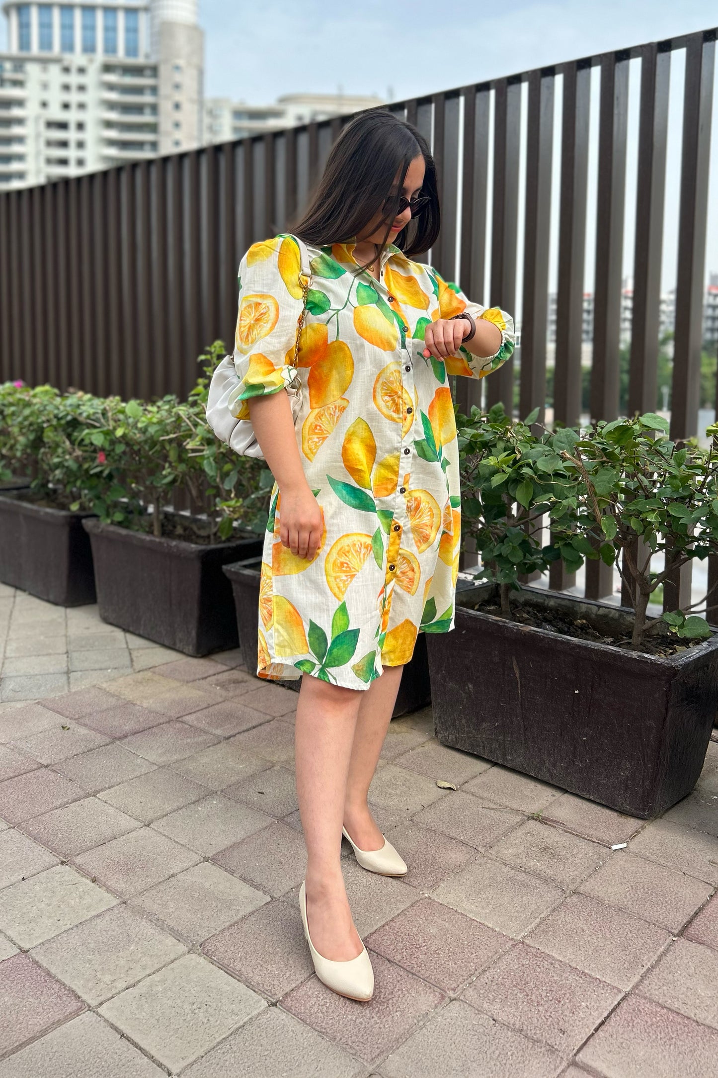 Lemonade Shirt Dress