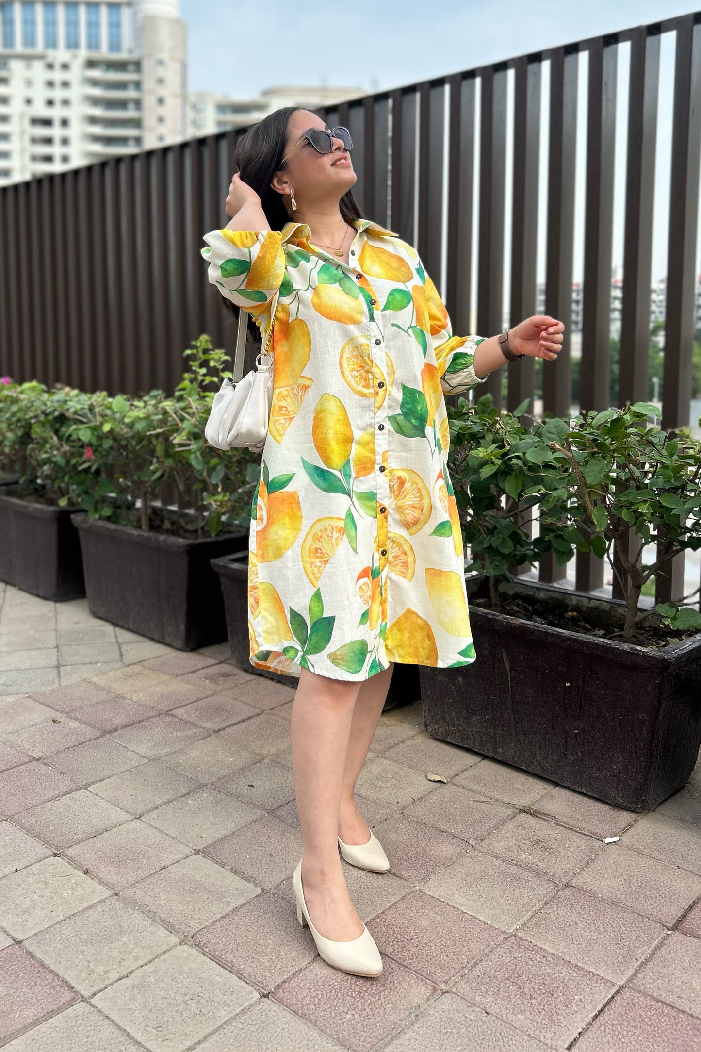 Lemonade Shirt Dress