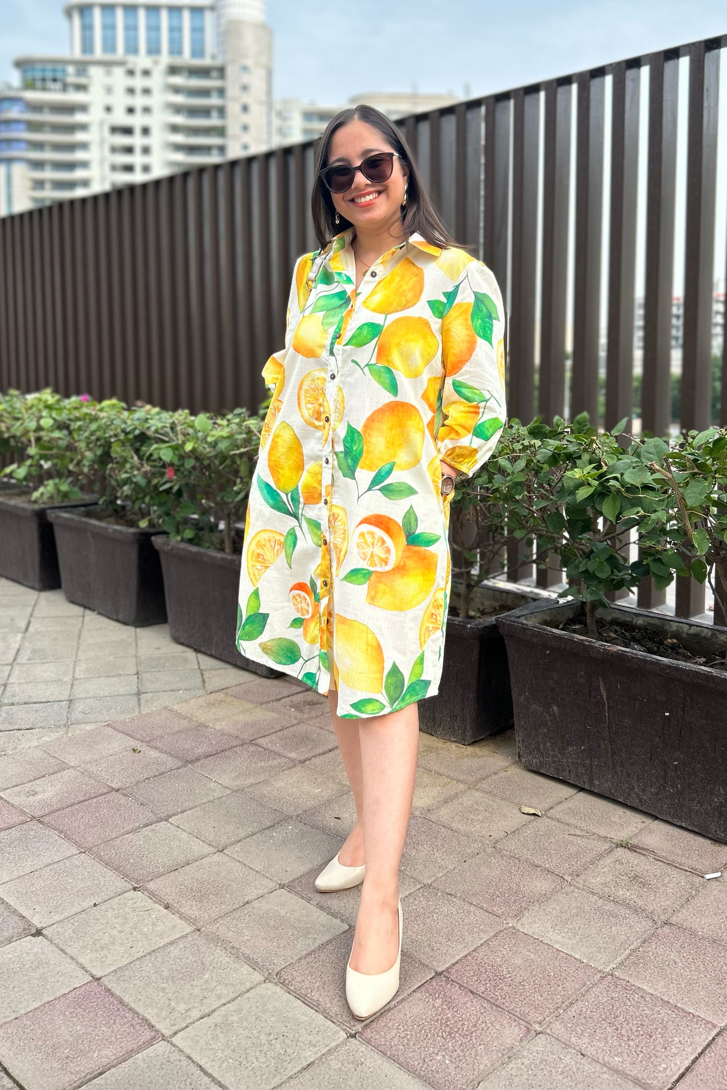 Lemonade Shirt Dress