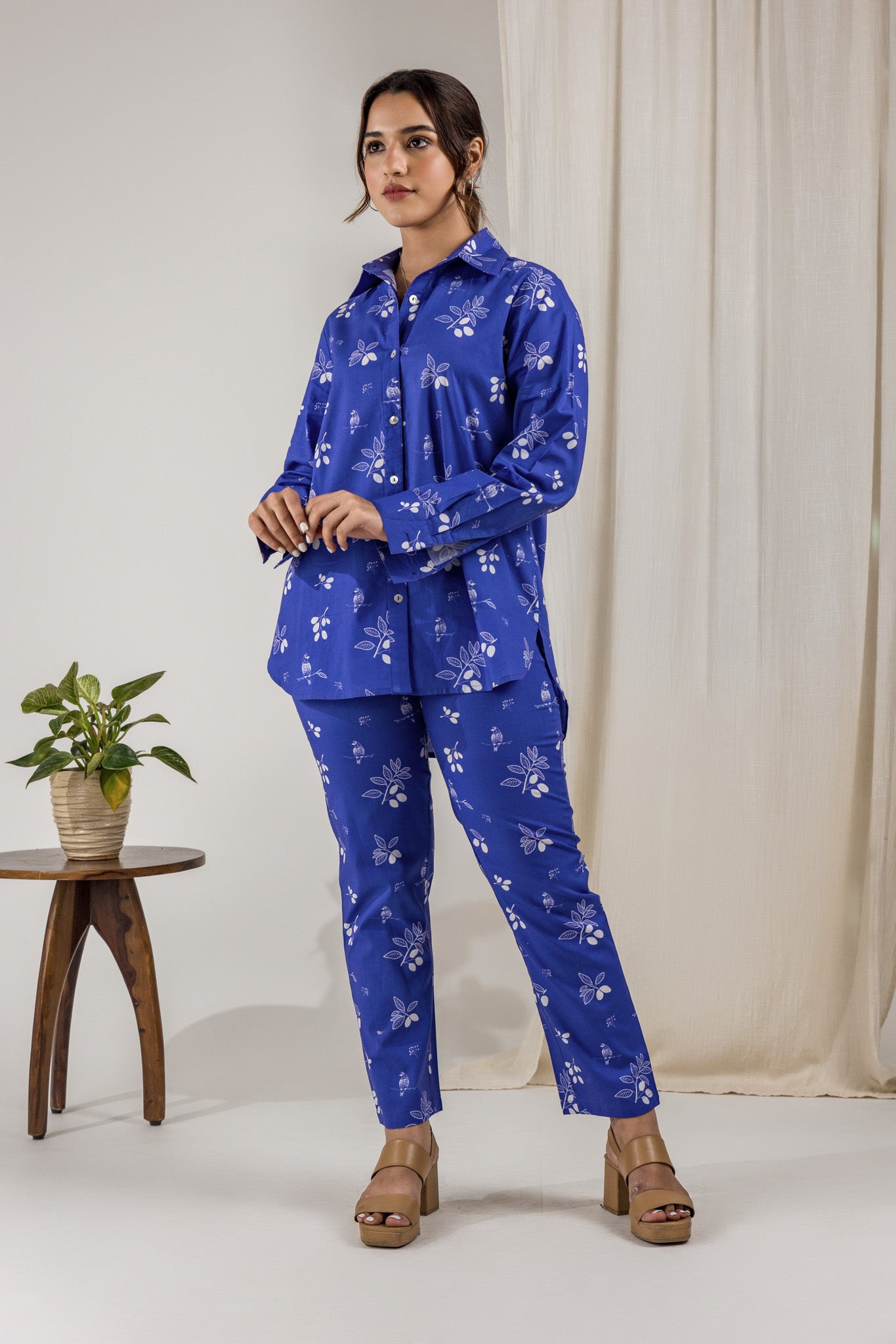 Blue Jamun Shirt and Pants