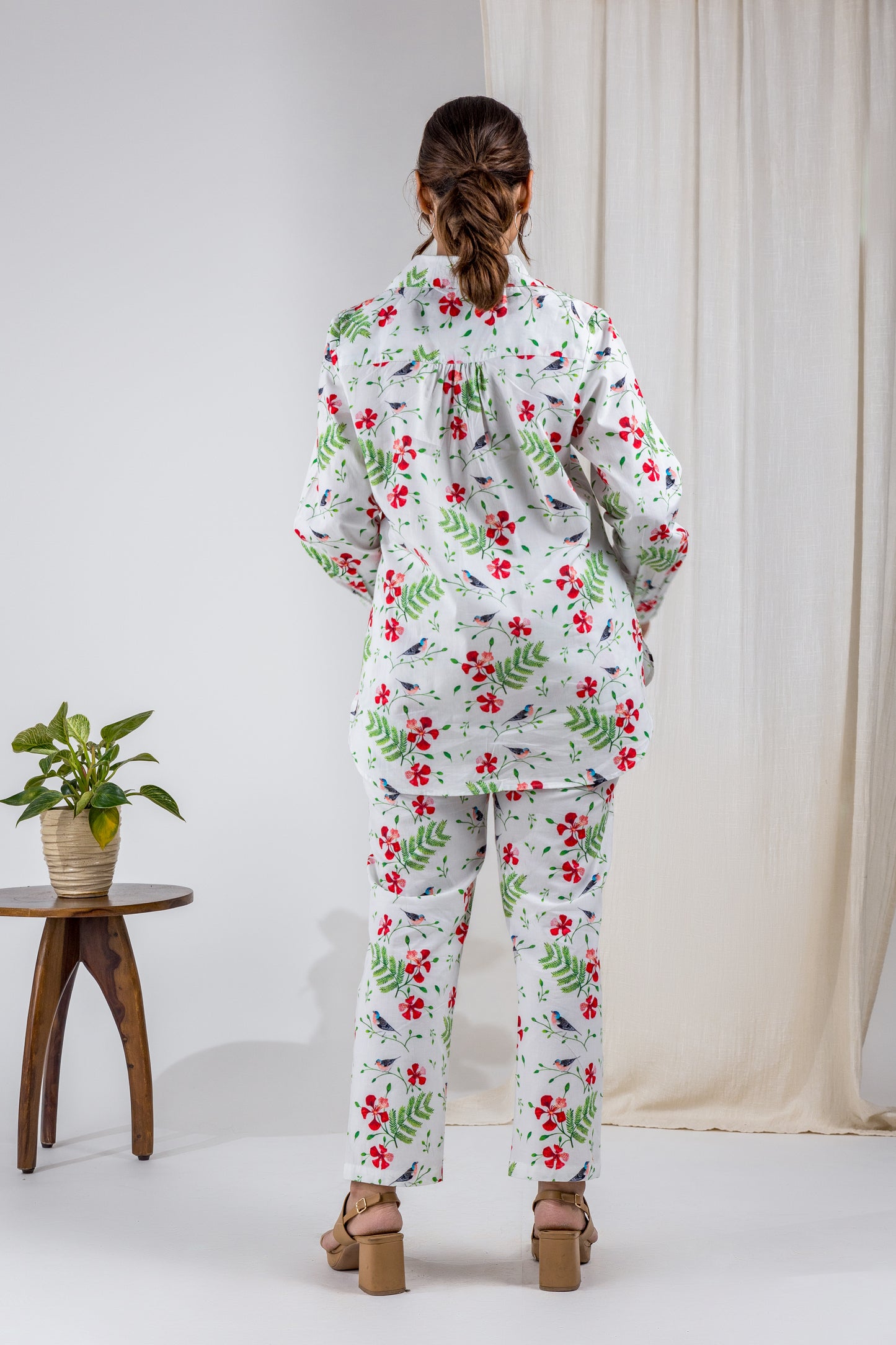 White Gulmohar Shirt and Pants