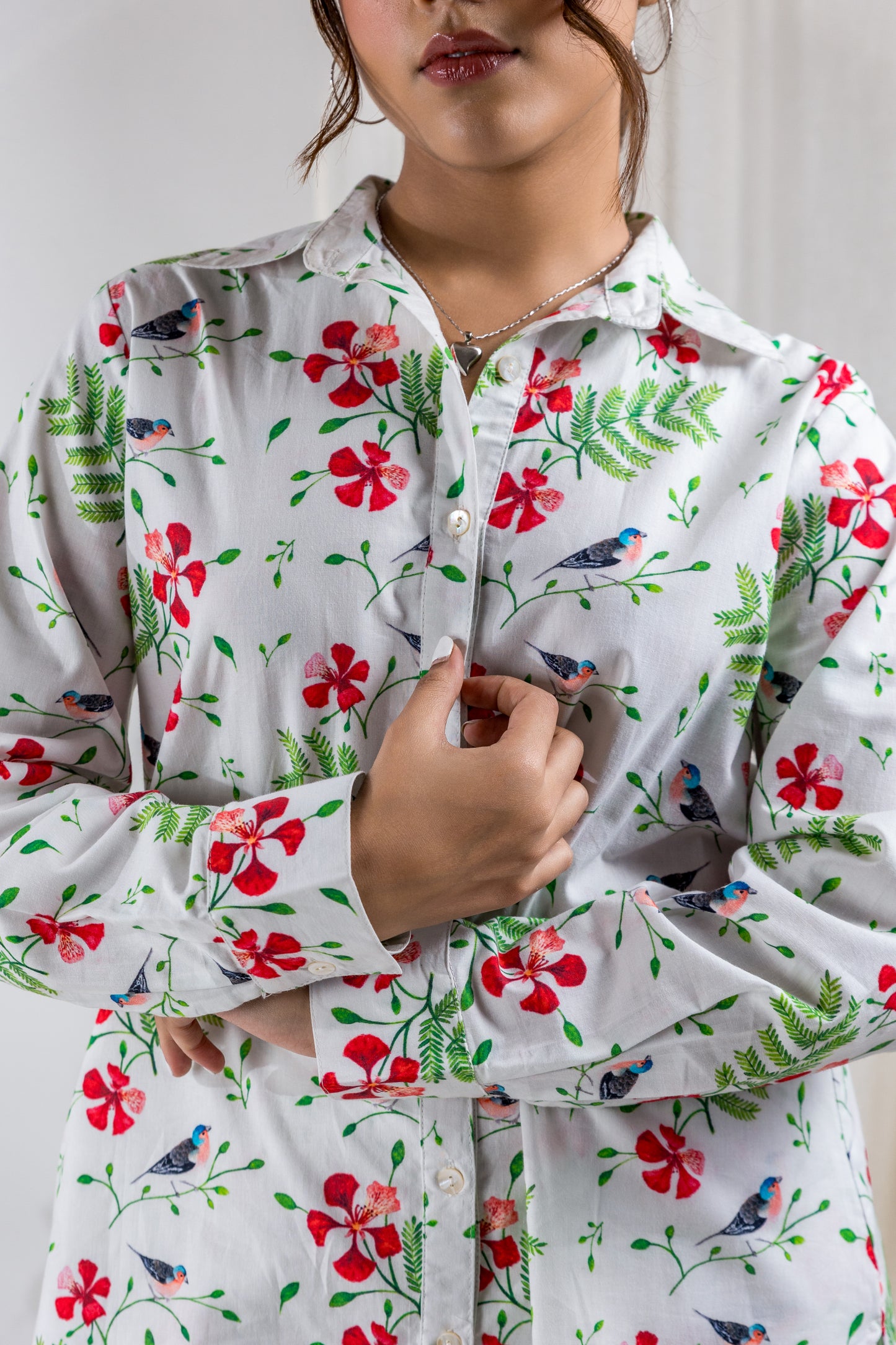 White Gulmohar Shirt and Pants