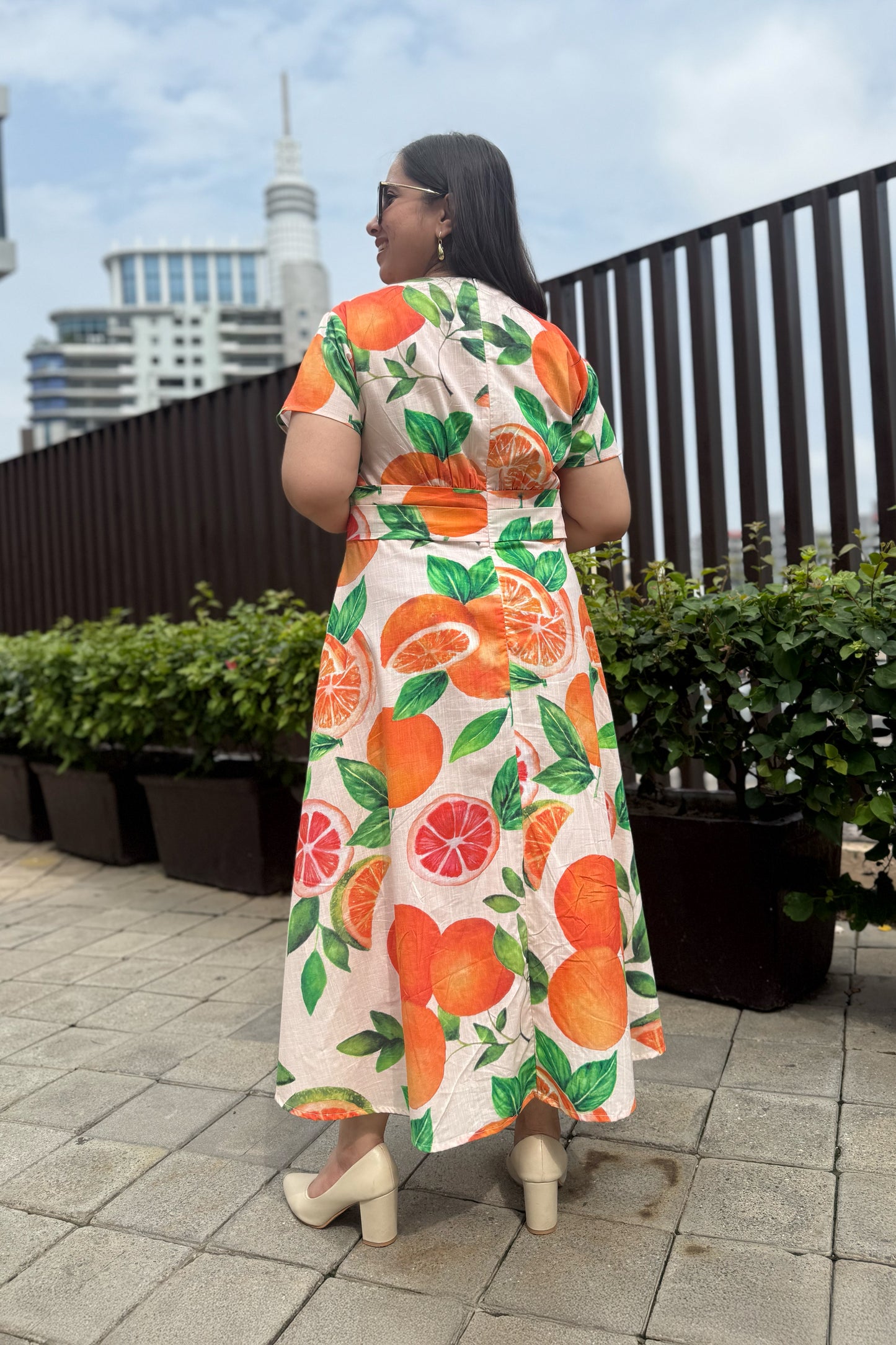 Tangerine Midi Dress