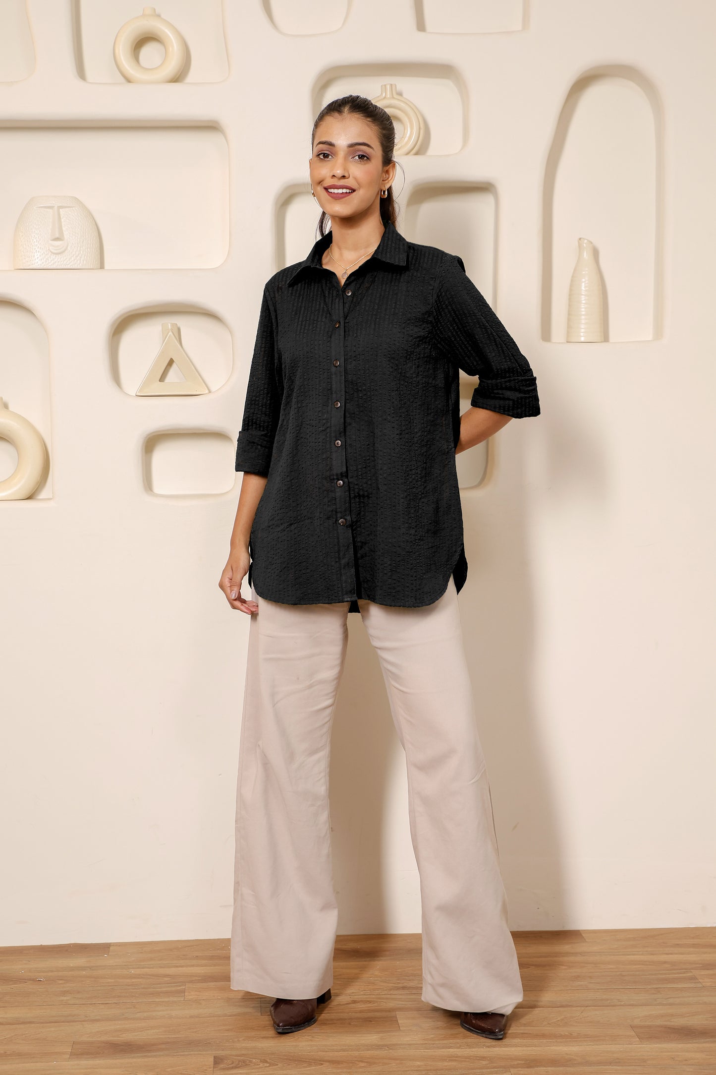 Blackberry Fizz Seersucker Shirt