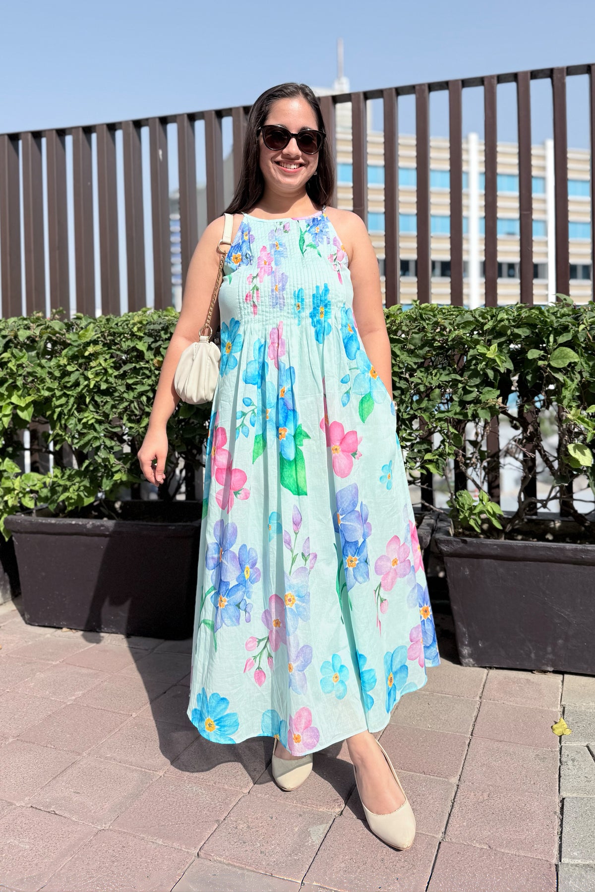 Forget Me Not Halter Neck Dress
