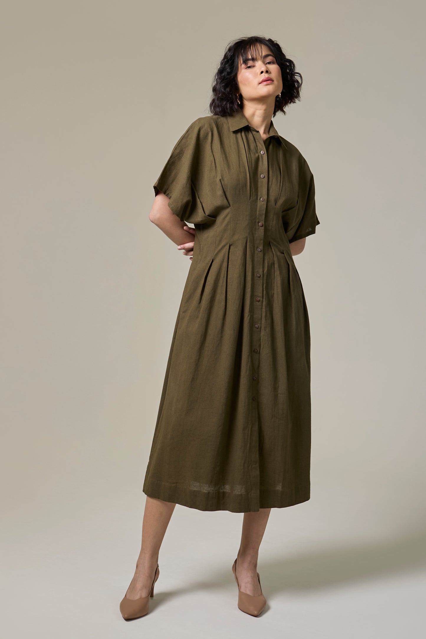 Forest Fern Monk Dress