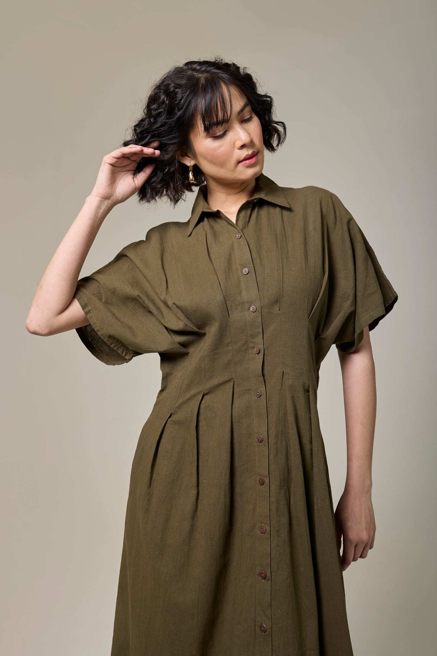 Forest Fern Monk Dress