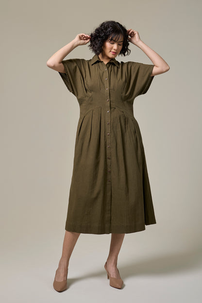 Forest Fern Monk Dress