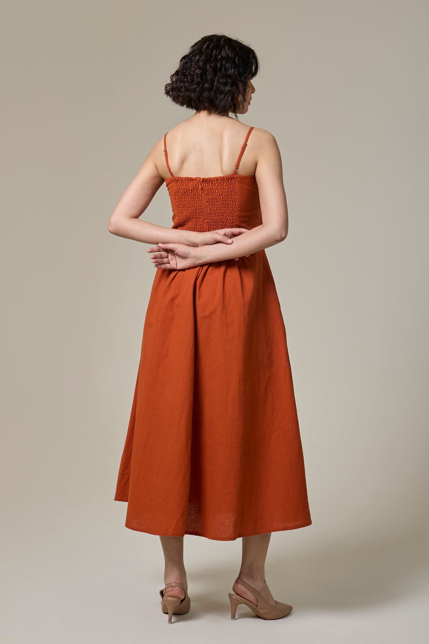 Terracotta Strappy Dress