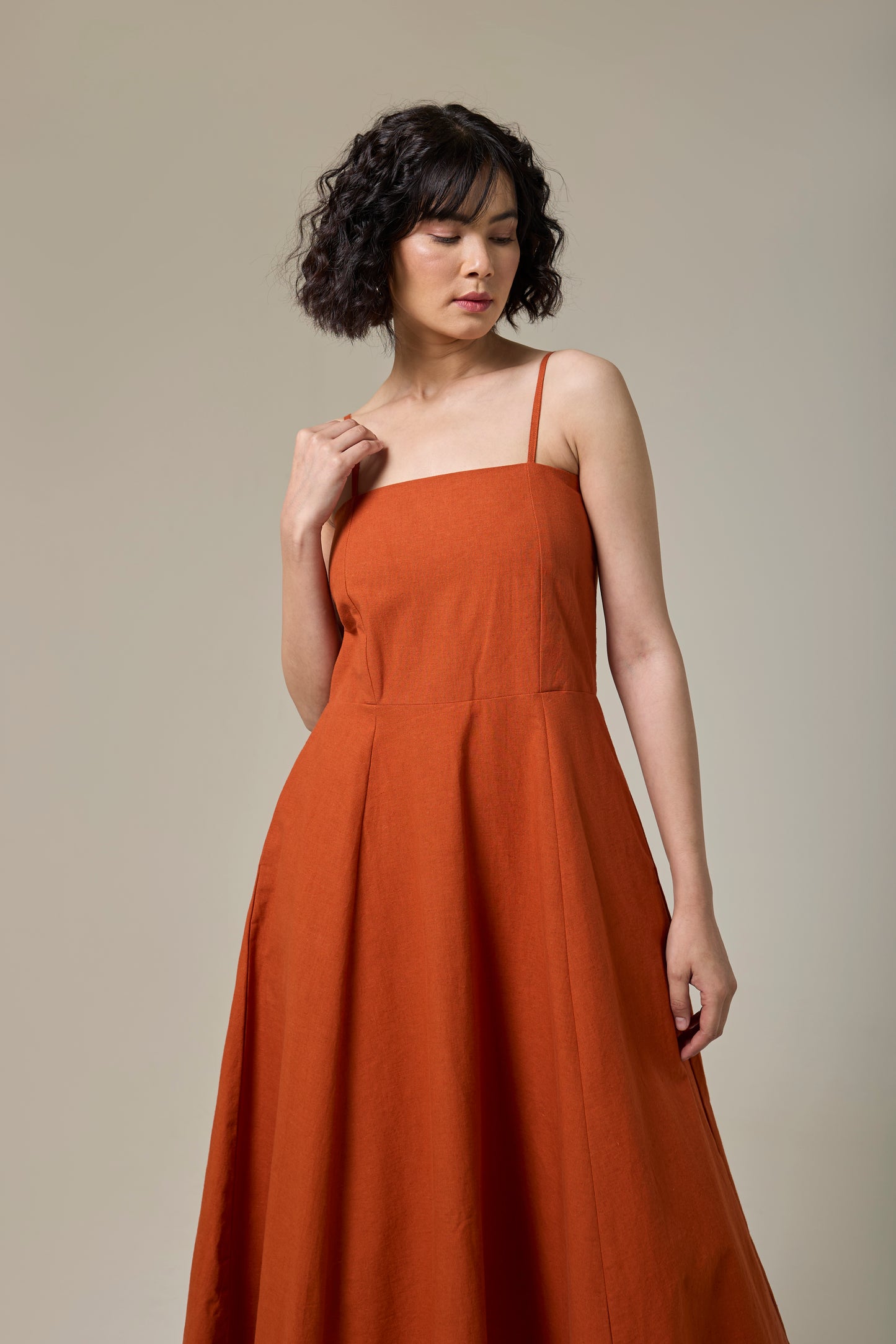 Terracotta Strappy Dress
