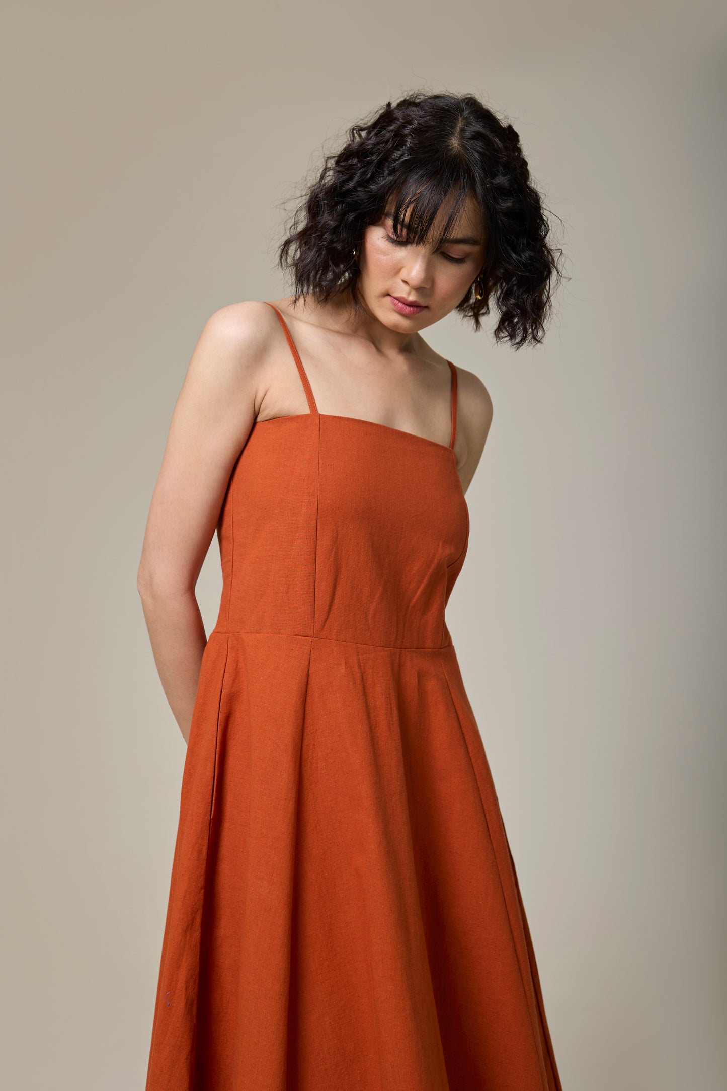 Terracotta Strappy Dress