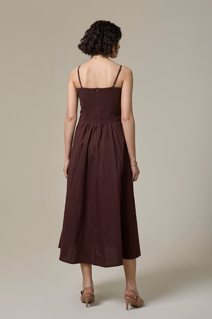 Mocha Brown Strappy Dress