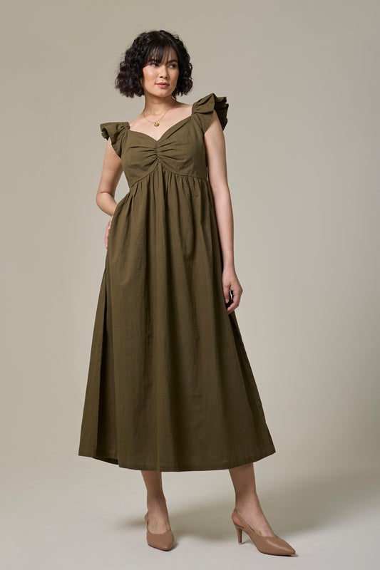 Forest Fern Sweetheart Dress