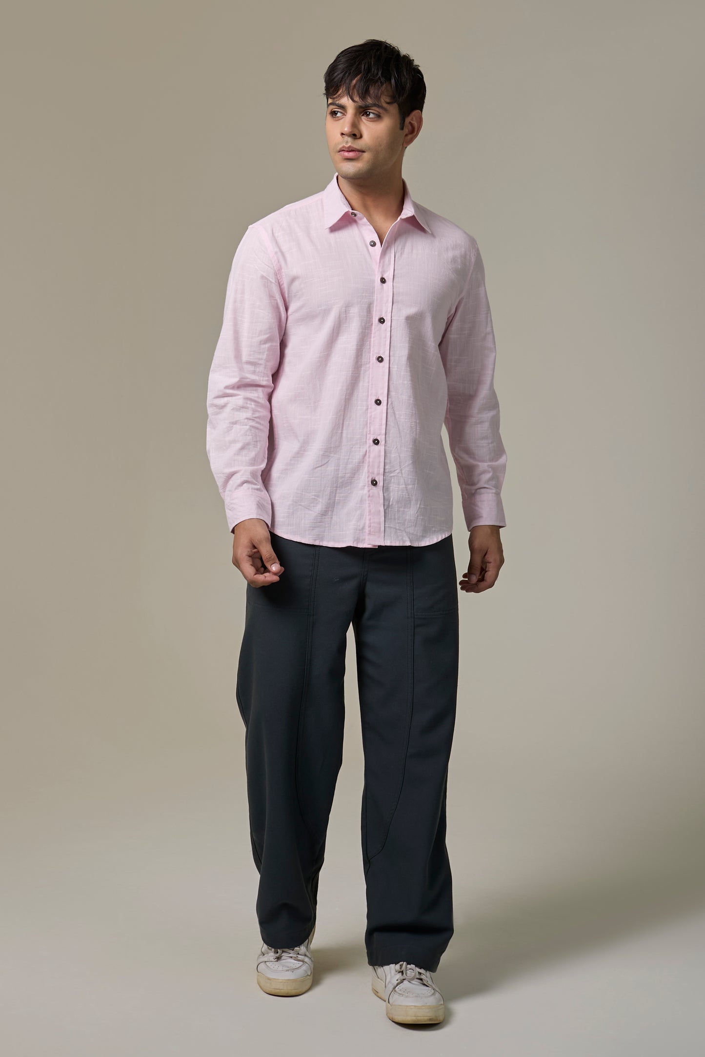 Rose Mist Cotton Slub Shirt