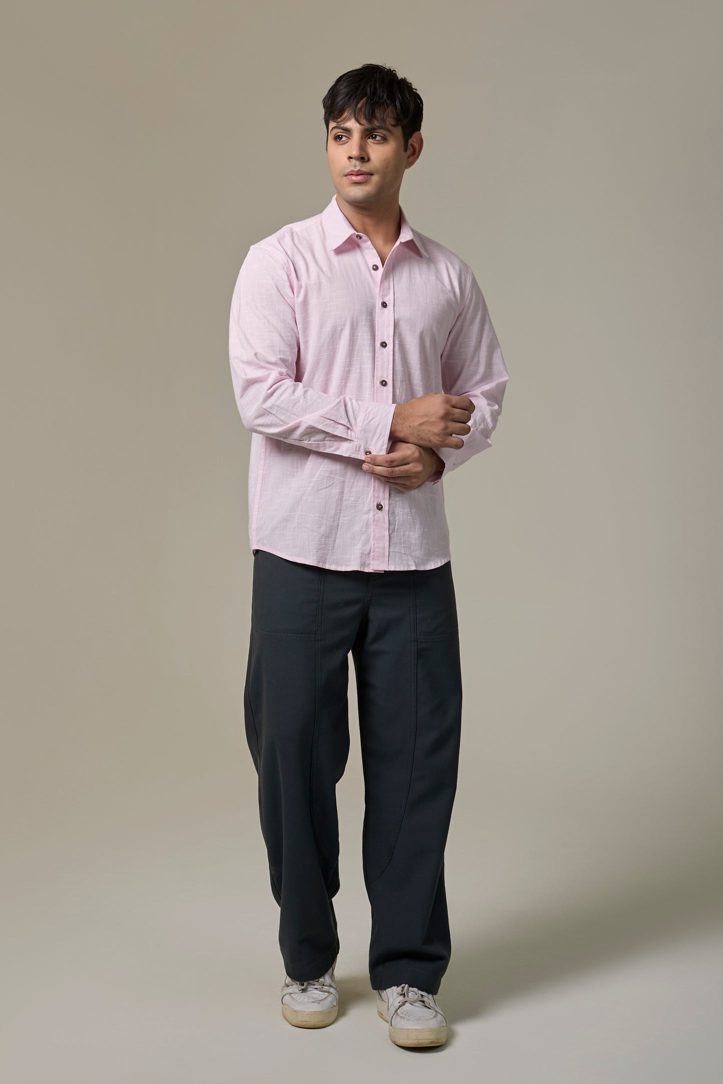 Rose Mist Cotton Slub Shirt