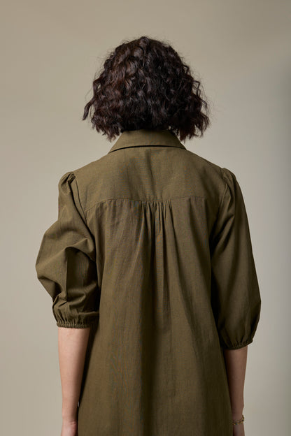 Forest Fern Shirt Dress
