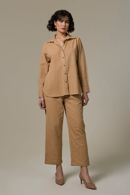 Clay Cotton Linen Shirt