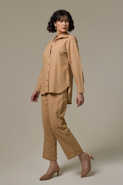 Clay Cotton Linen Shirt