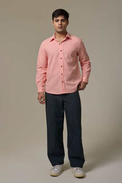 Blush Cotton Linen Shirt