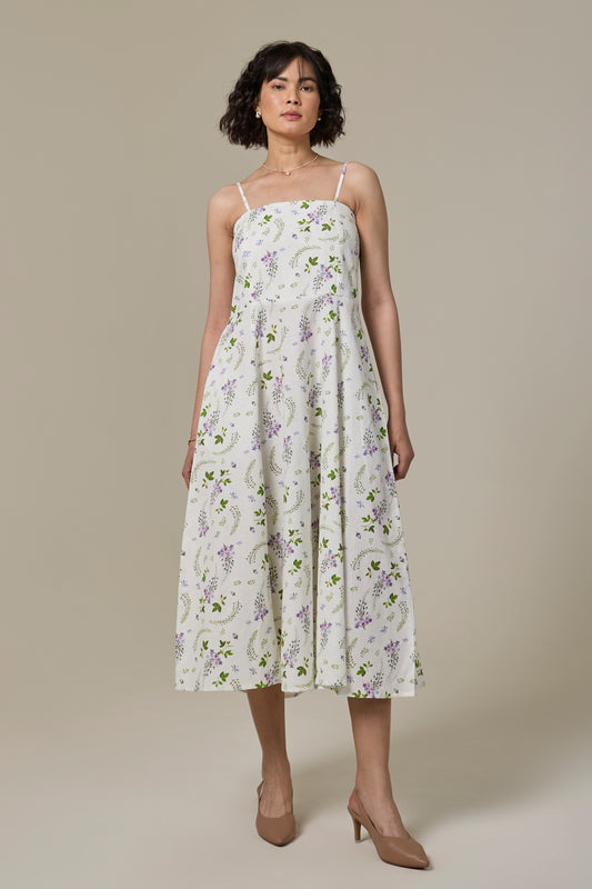 Lavender Shower Strappy Dress