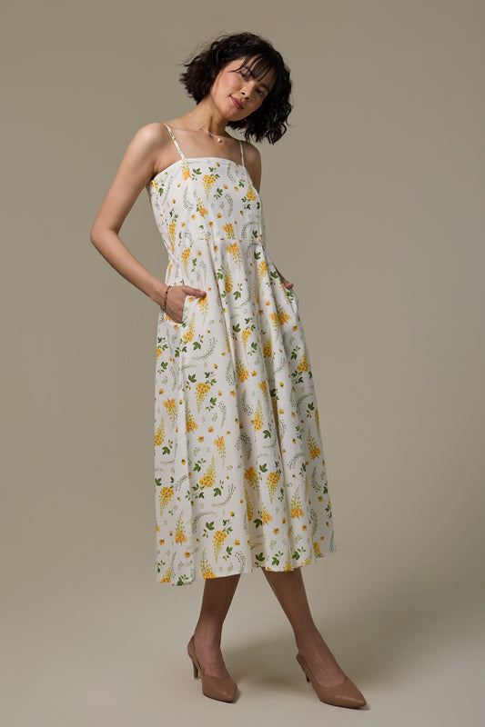 Golden Shower Strappy Dress
