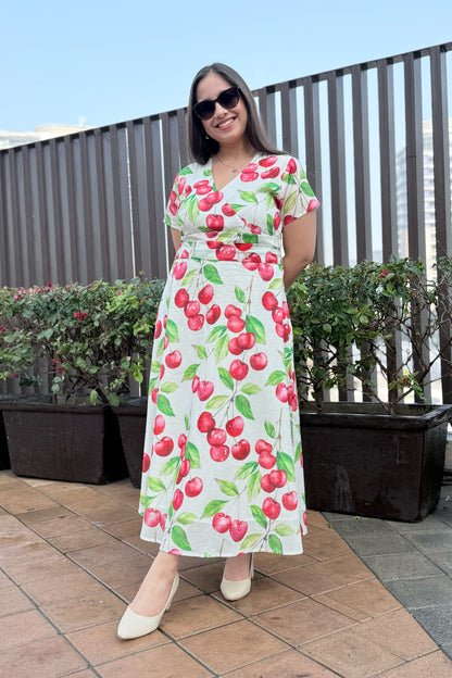 Cherry Blast Midi Dress