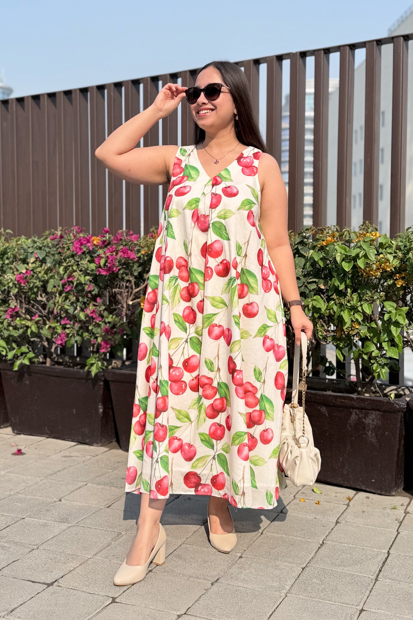 Cherry Blast A Line Dress