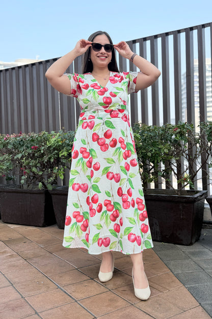 Cherry Blast Midi Dress