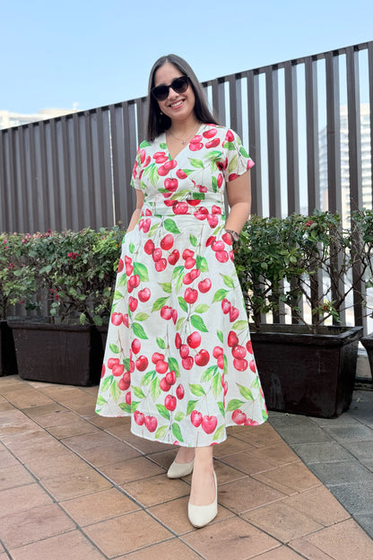 Cherry Blast Midi Dress