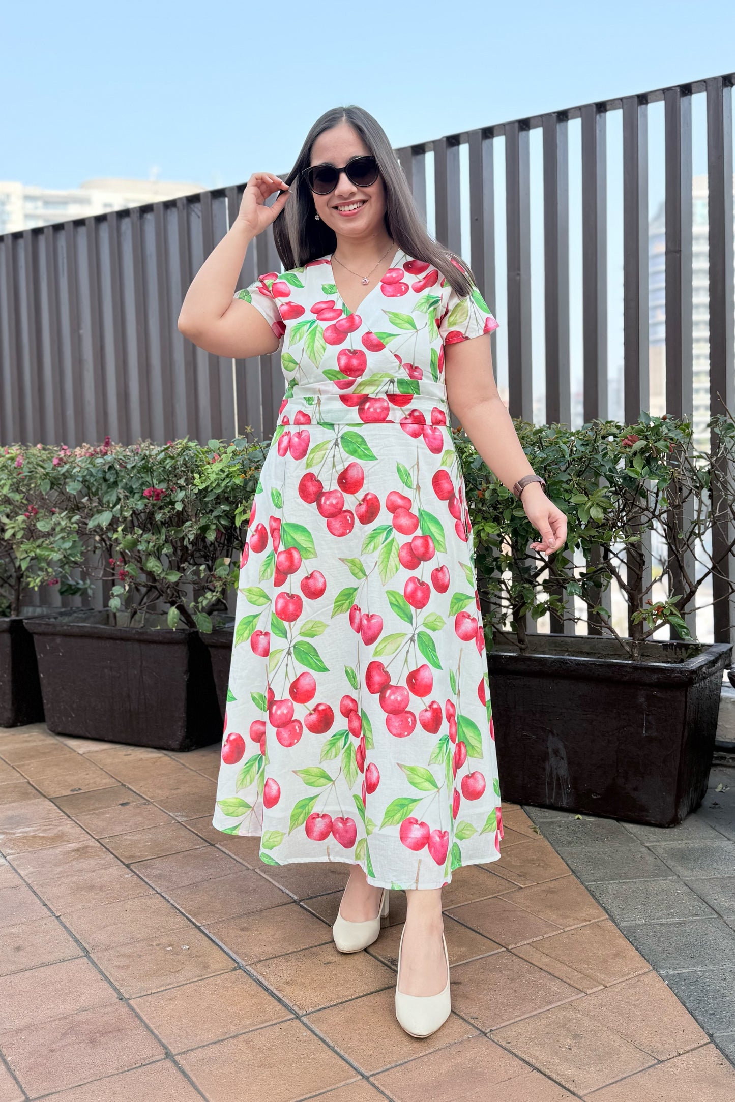 Cherry Blast Midi Dress